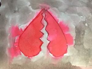 figure 18, example of students’ artwork, constructed with paper, velum, paint, and collage, made in response to panels from Maus.jpg