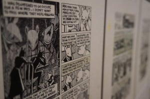 Maus panels from Spiegelman retrospective at the AGO