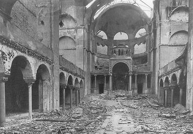 kristallnacht interior synagogue